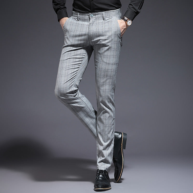 Casual pants Plaid slim men’s pants