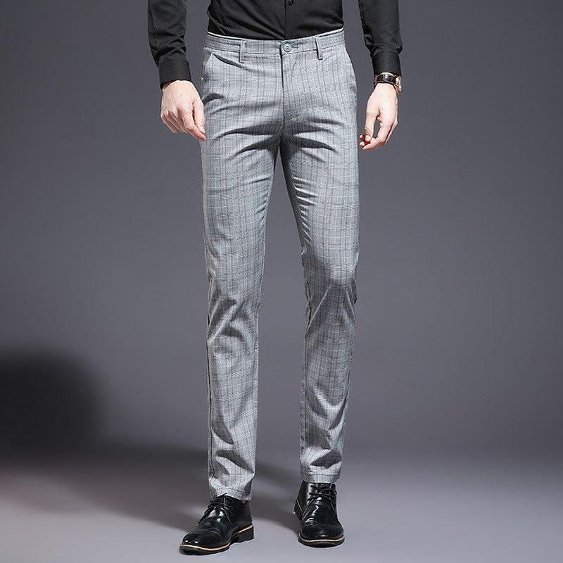 Casual pants Plaid slim men’s pants