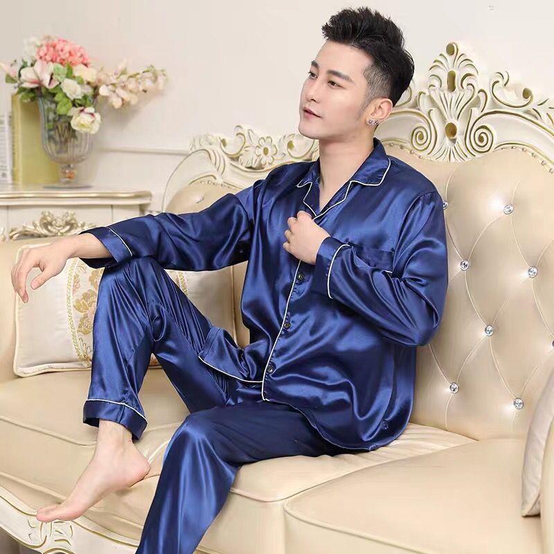 Plus Fat Plus Size Home Service Suit - Blue / L