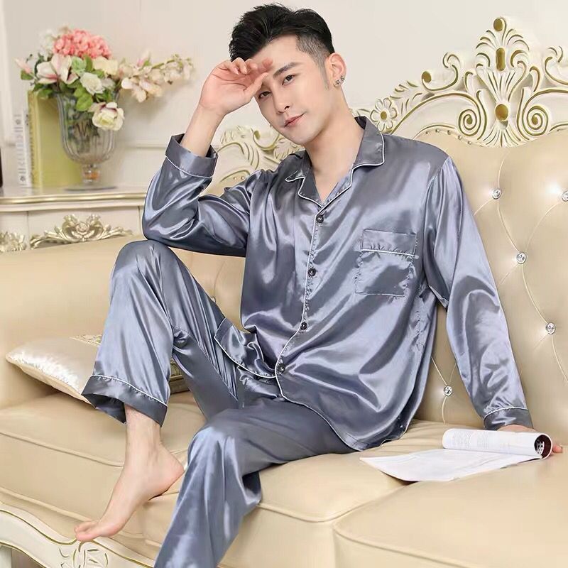 Plus Fat Plus Size Home Service Suit - Fog blue / L