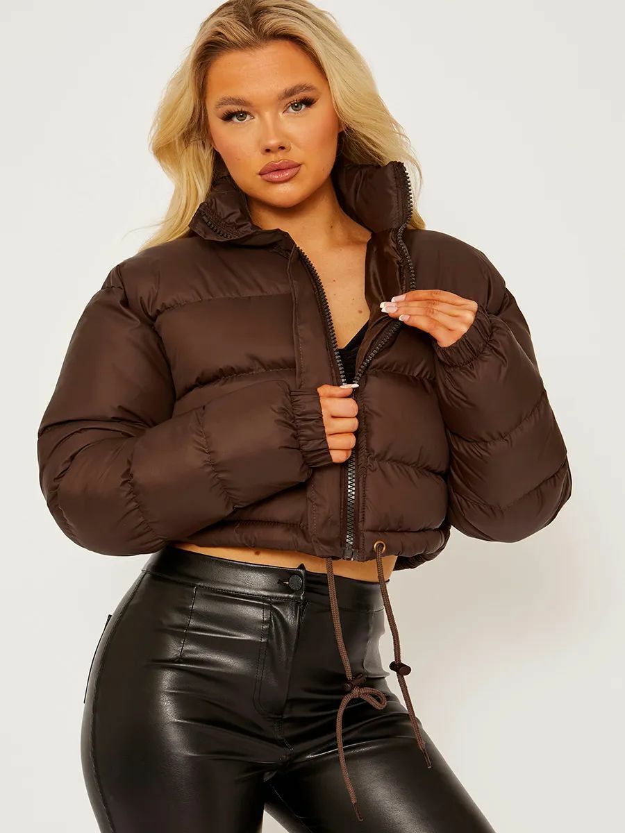 Women’s Down Jacket - Brown / S