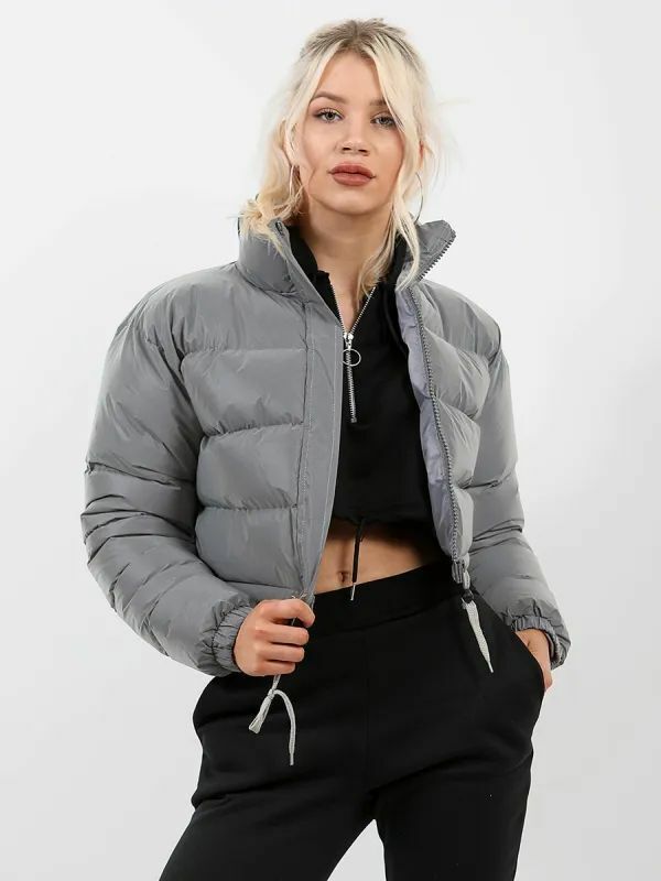 Women’s Down Jacket - Silver Gray / S