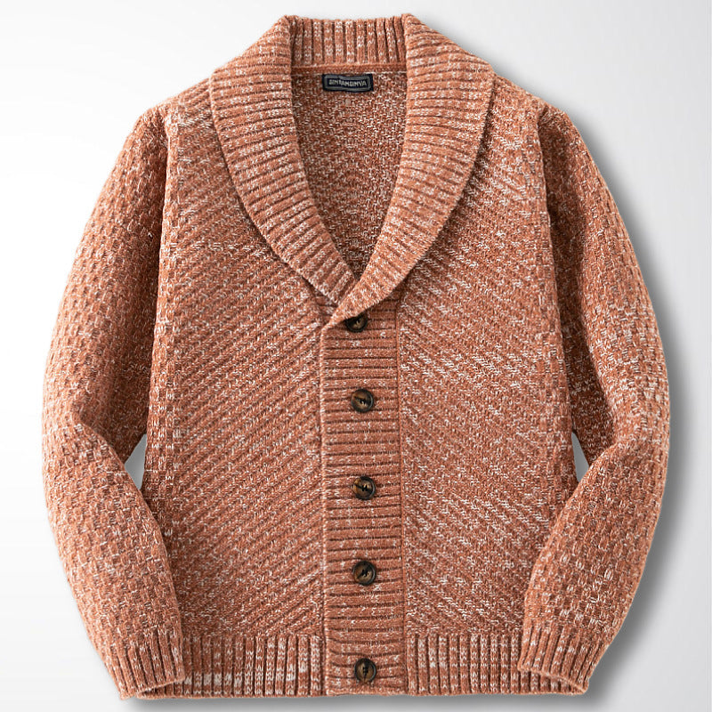 Polyester Men’s Long-sleeved Thick Needle Sweater Sweater
