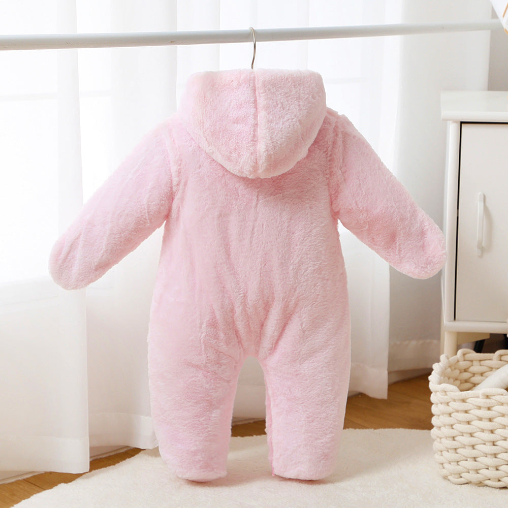 New Baby And Toddler Jumpsuit Thickened Children’s Coral Fleece