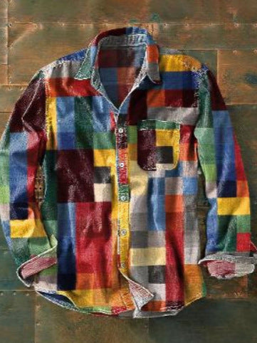 3D Printed Summer Casual Men’s Shirt - DGR23 With Pockets / S