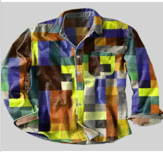 3D Printed Summer Casual Men’s Shirt - EFDGG15 With Pockets / S