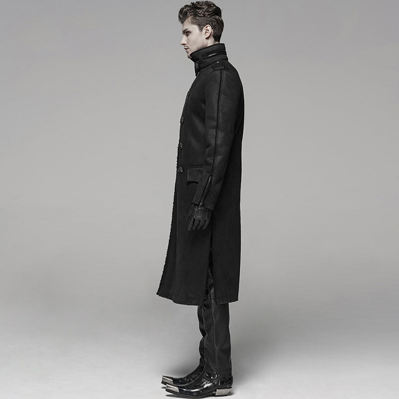 Punk Gothic Rock Fur One Piece Men’s Windbreaker