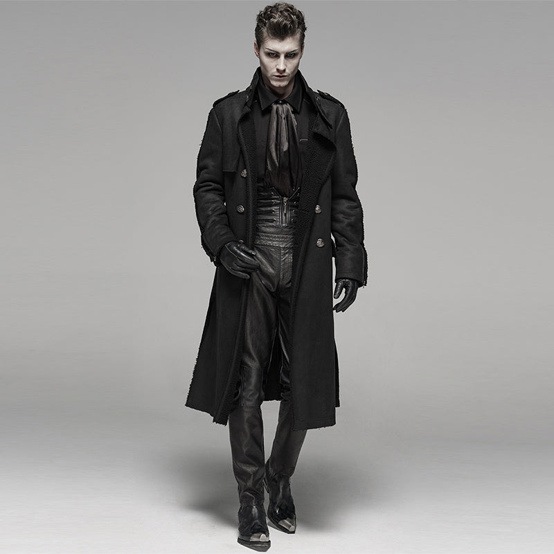 Punk Gothic Rock Fur One Piece Men’s Windbreaker