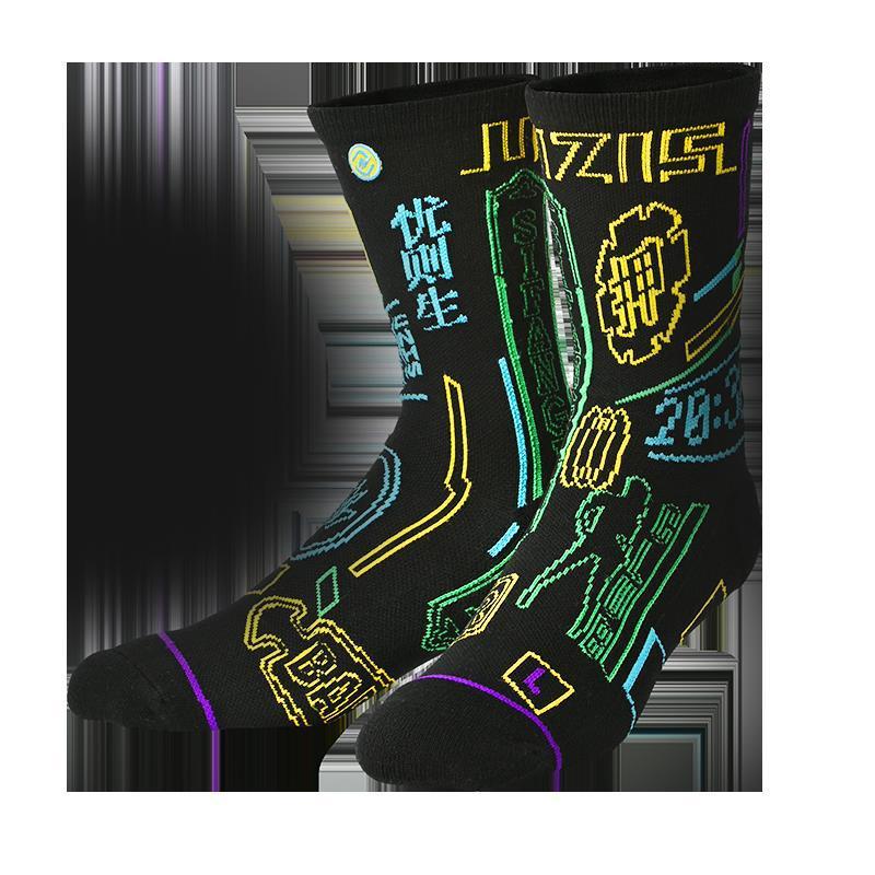 High-top elite professional sports socks towel socks - Never sleep city / M
