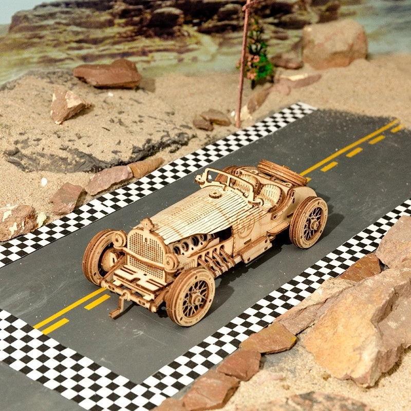 Car 3D Wooden Puzzle Game Assembly Racing Children’s Toys - default - 5