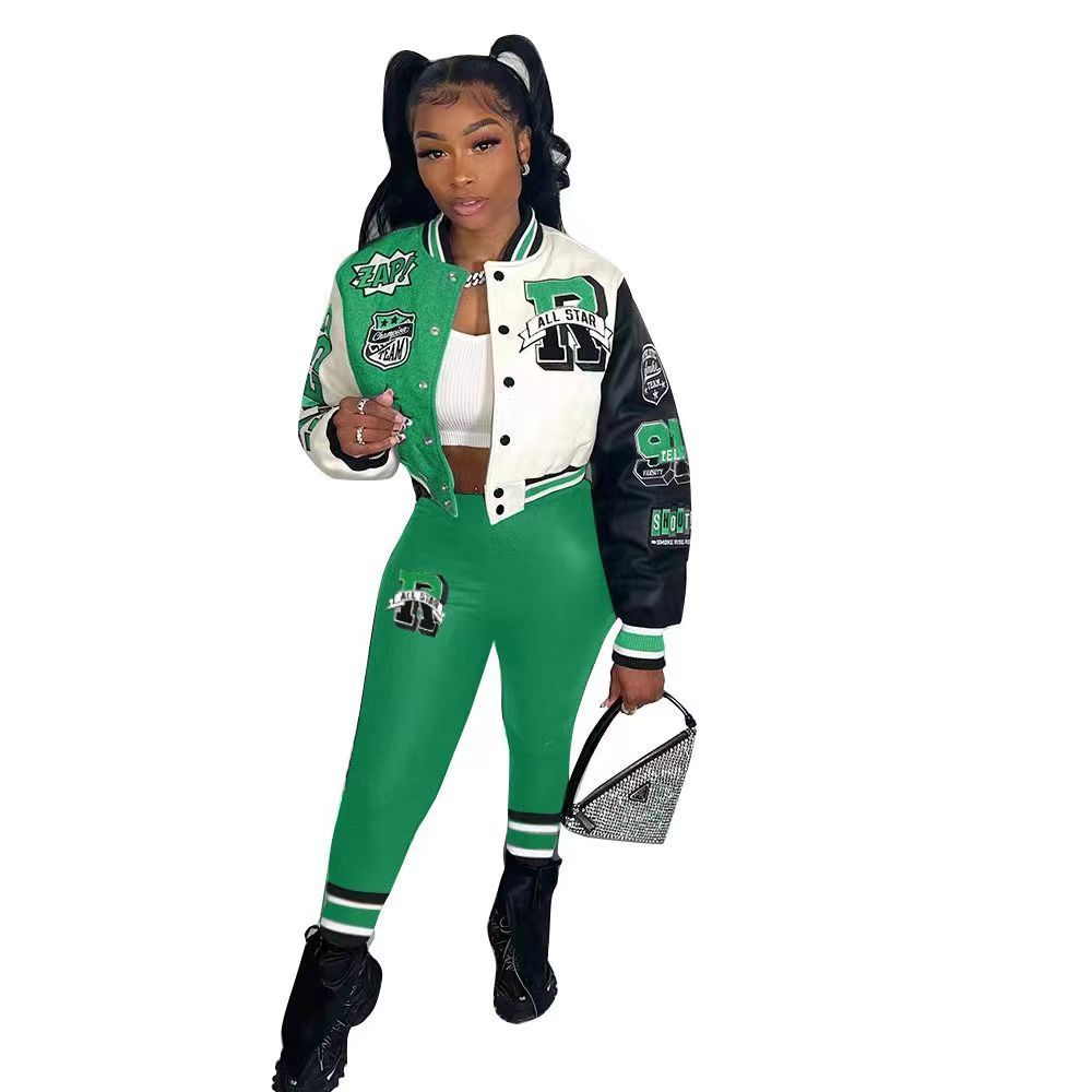 Women’s Autumn And Winter Style Hot Sale Printing Double Thread Fashion Suit