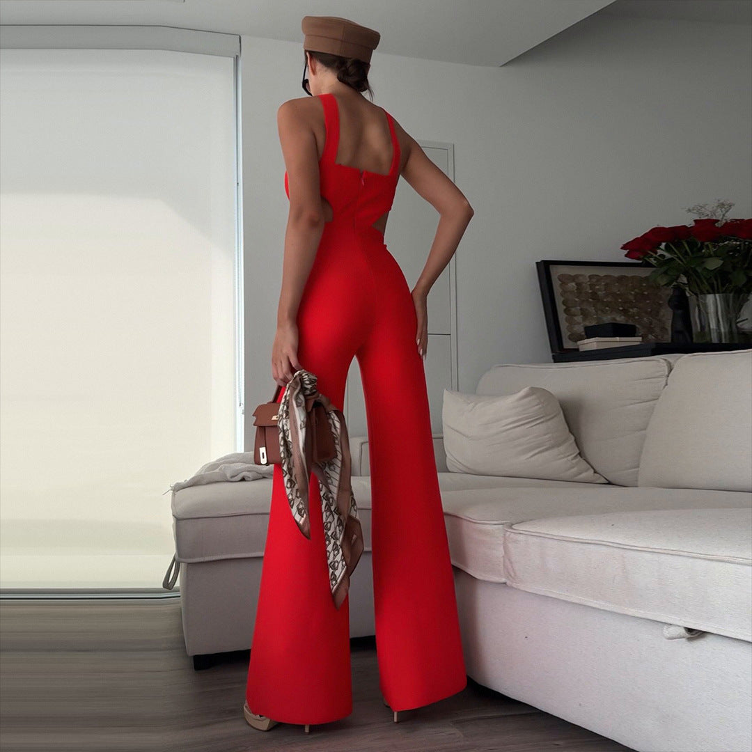 Banquet Party Bandage Jumpsuit Women’s High-grade Halter
