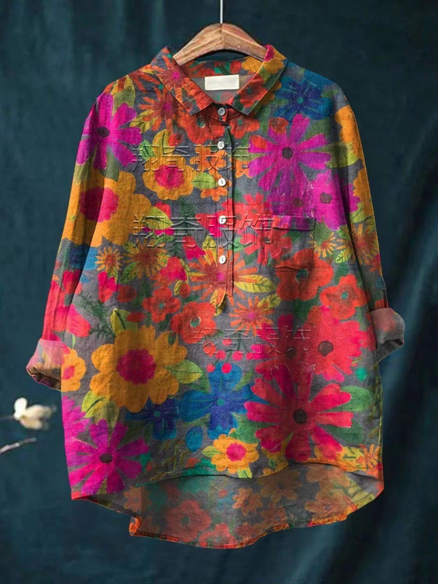 Ladies Fashion New Casual Shirt Animal Print Shirt - ACS10 / S