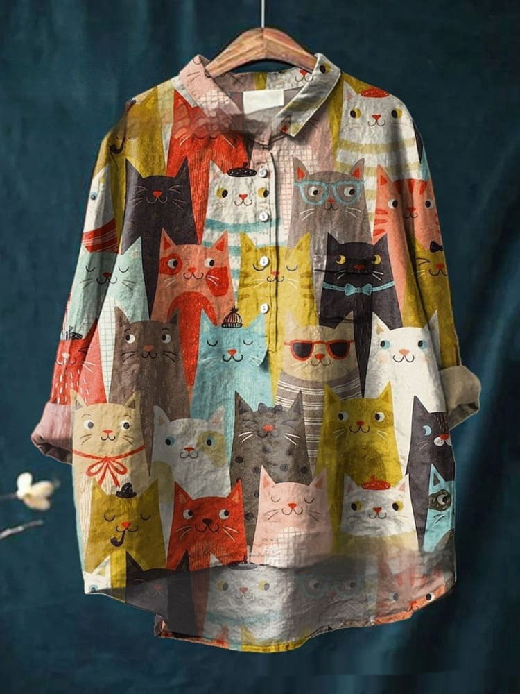 Ladies Fashion New Casual Shirt Animal Print Shirt - ACS11 / S