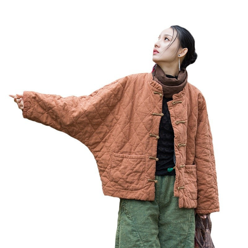Artistic Personality Wandering Style Women’s Cotton Padded Clothing