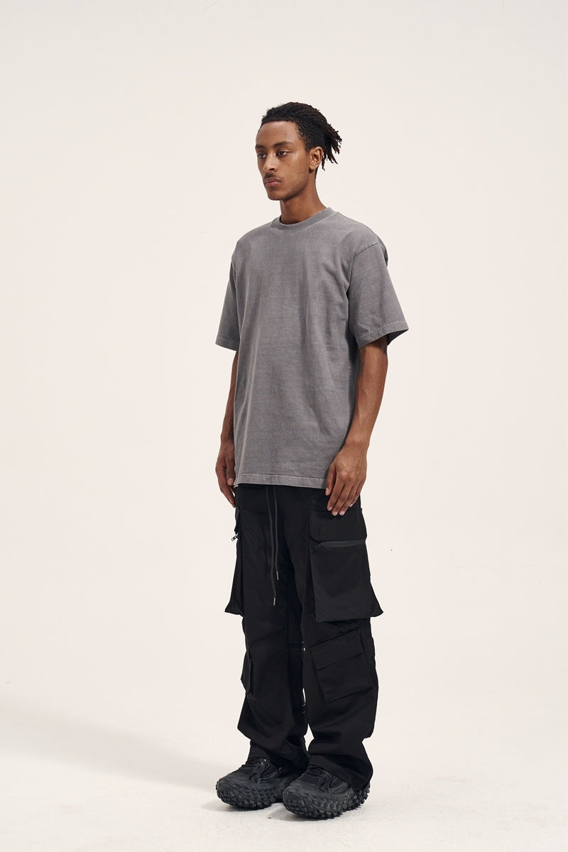 Multi Pocket Retro Velcro Side Zipper Men’s Casual Pants