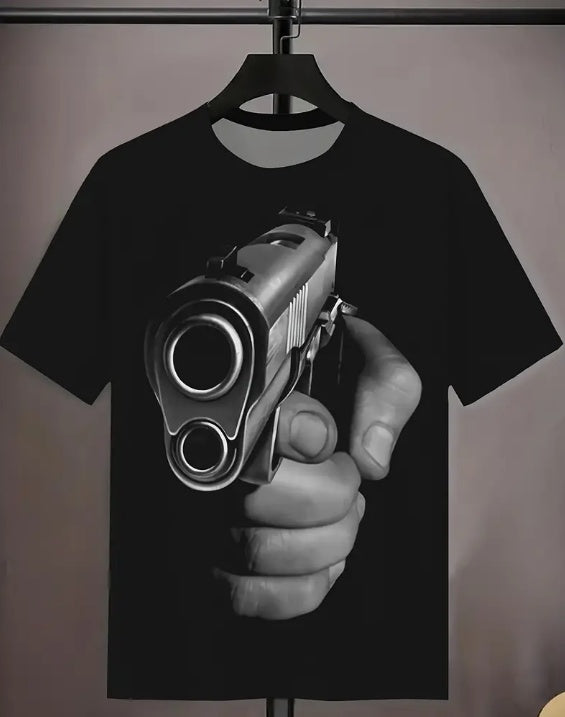 Men’s Printed T-shirt Energetic Short Sleeved Round Neck T-shirt Summer Outdoor Men’s Clothing - 5