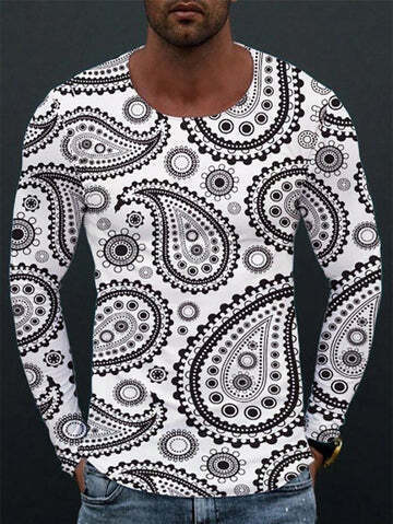 Trendy Hip-hop Gradient Swirl Retro T-shirt - 9 Style / S