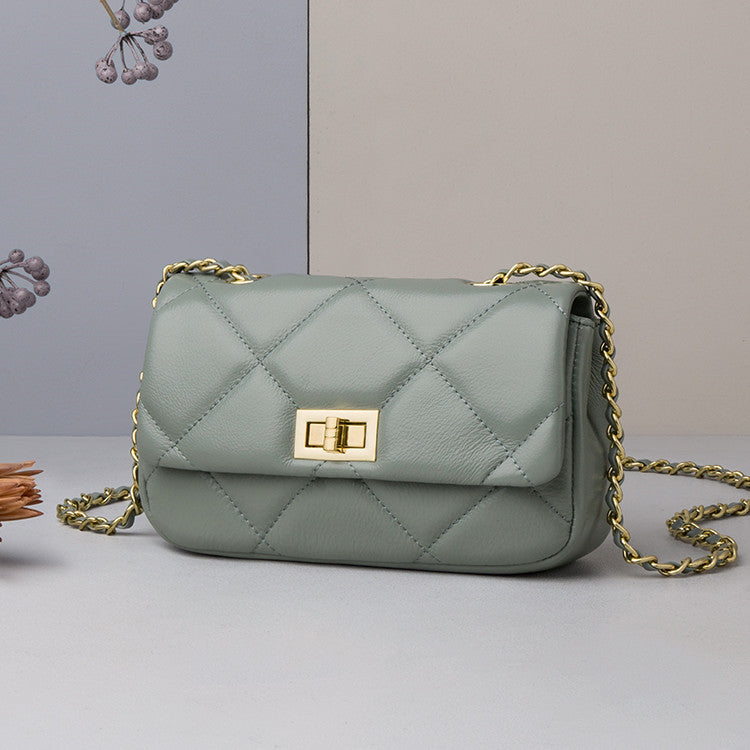 Rex Leather Box Luxury Clothing For Women - Shadow cyan