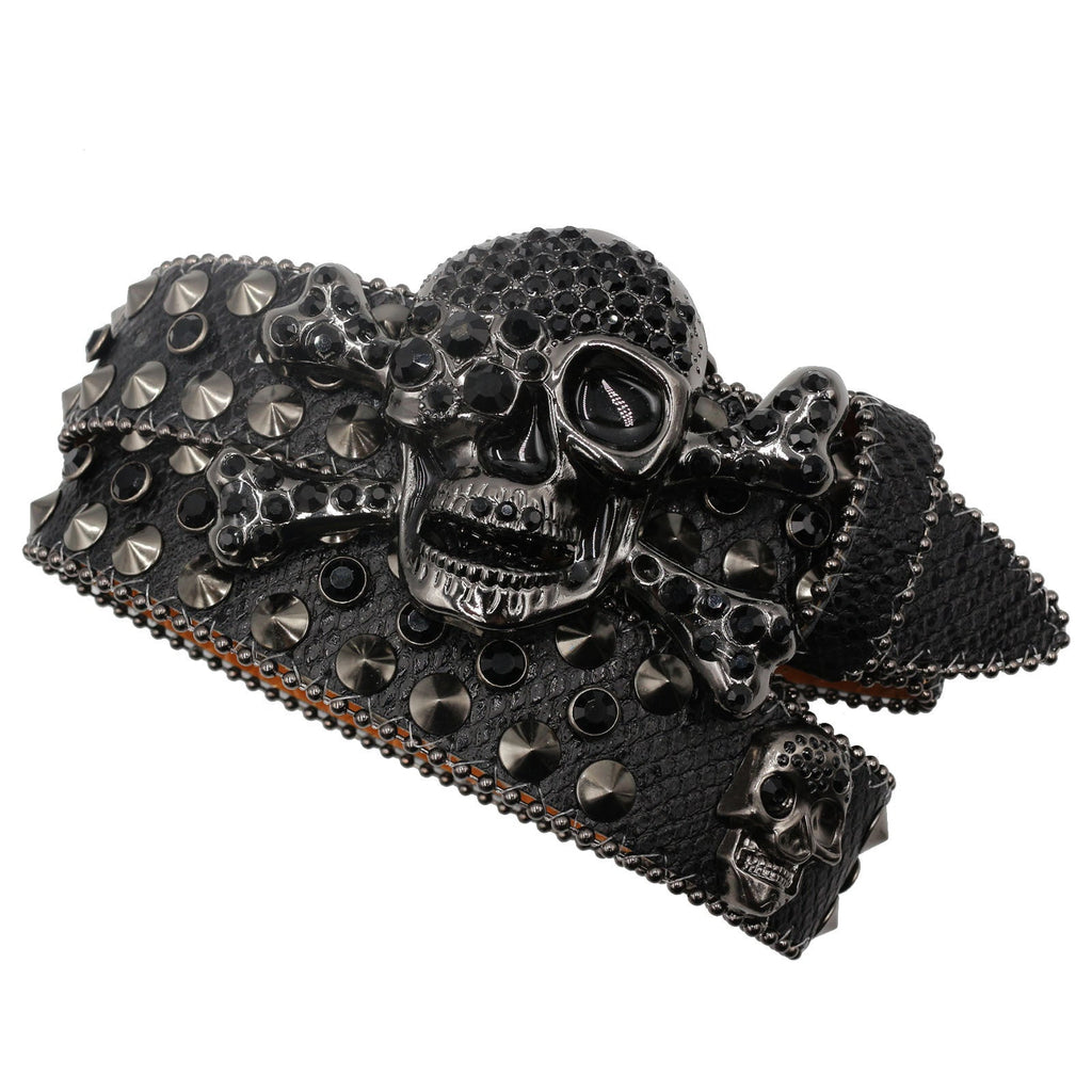 Rhinestone Women’s Inlaid Rivet Snake Pattern Full Diamond Y2g Fashion Trend Belt