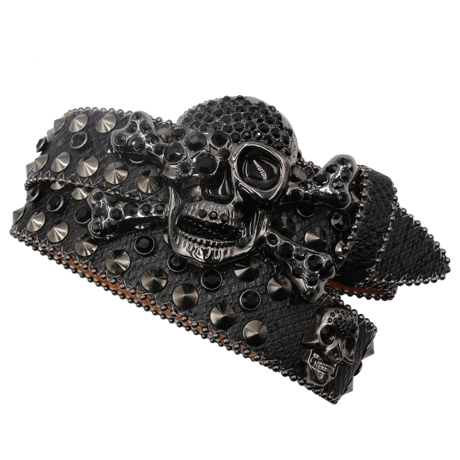 Rhinestone Women’s Inlaid Rivet Snake Pattern Full Diamond Y2g Fashion Trend Belt