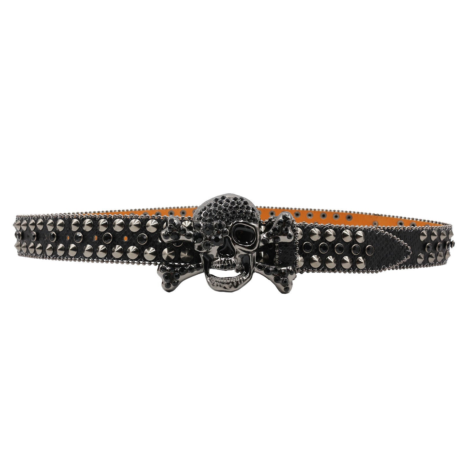 Rhinestone Women’s Inlaid Rivet Snake Pattern Full Diamond Y2g Fashion Trend Belt