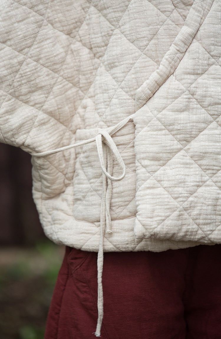 Rhombus Women’s Short Cotton-padded Coat