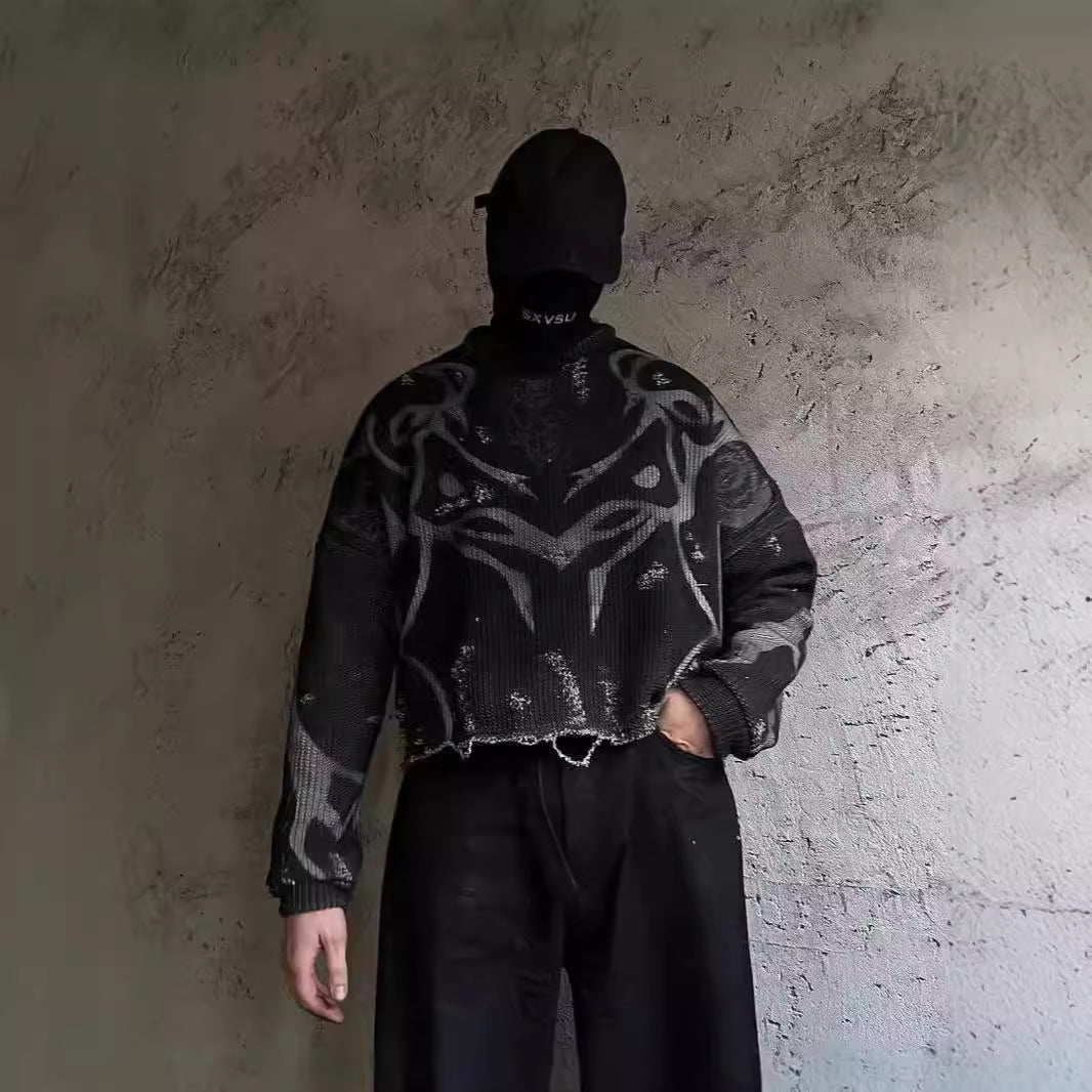 Ripped Street Tide European And American Men’s And Women’s Sweaters