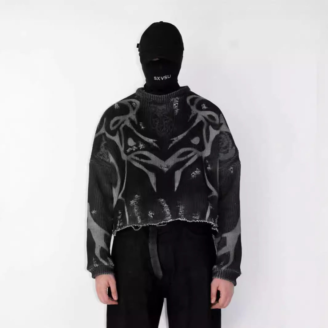 Ripped Street Tide European And American Men’s And Women’s Sweaters