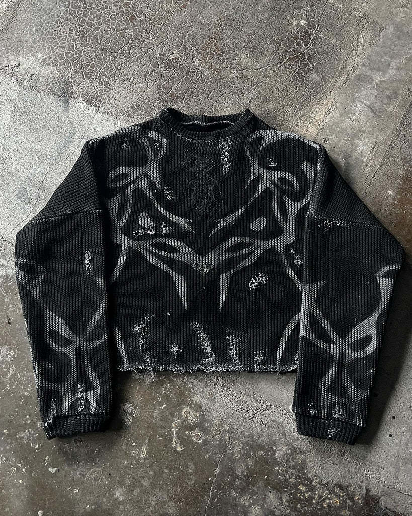 Ripped Street Tide European And American Men’s And Women’s Sweaters - Hei / M