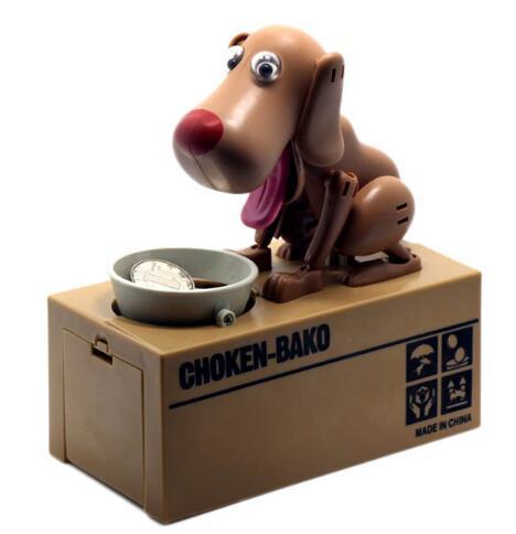 Piggy bank Robotic Dog Bank Canine Money Box Doggy Coin Bank - brown