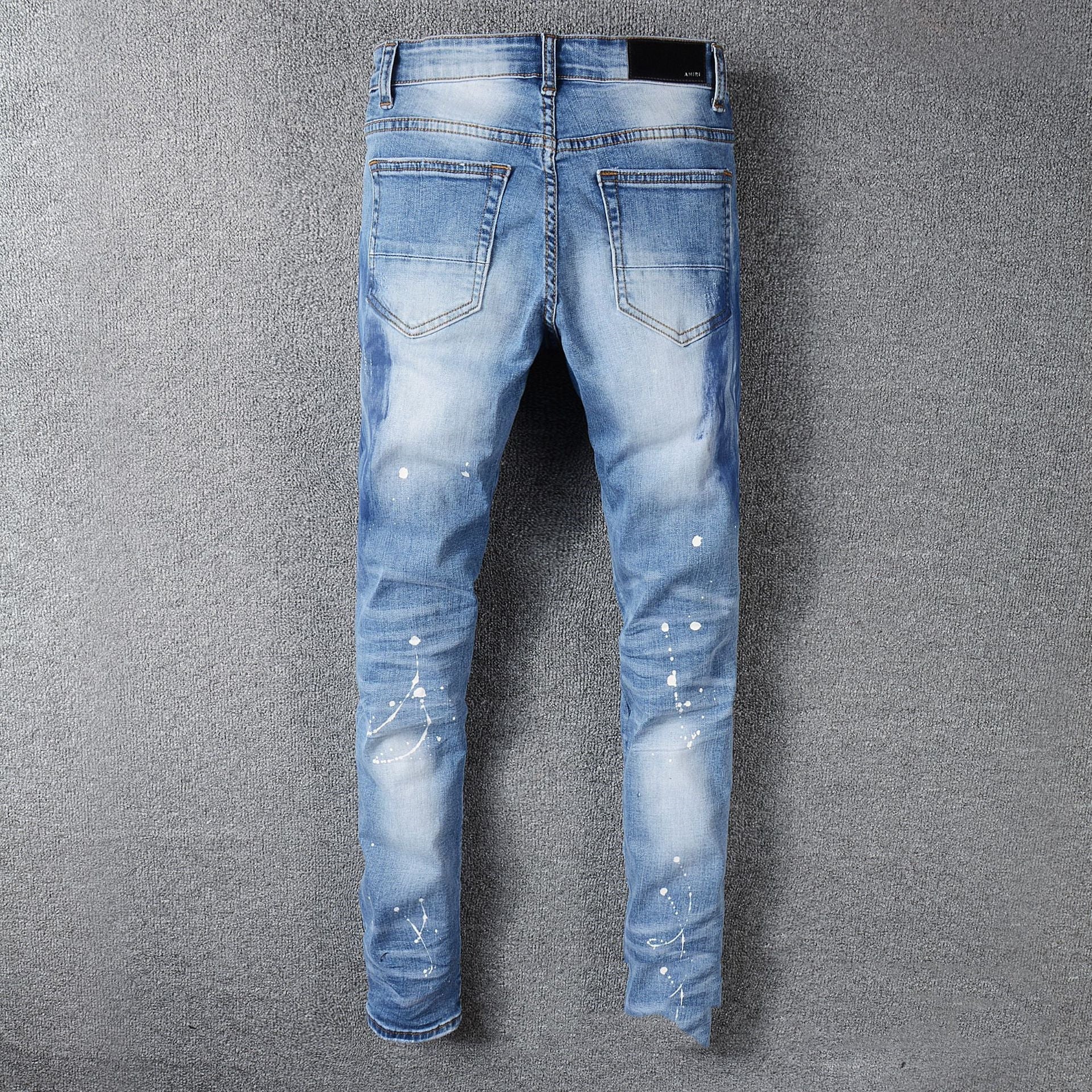 Men’s Whiskered Patch Patch Jeans