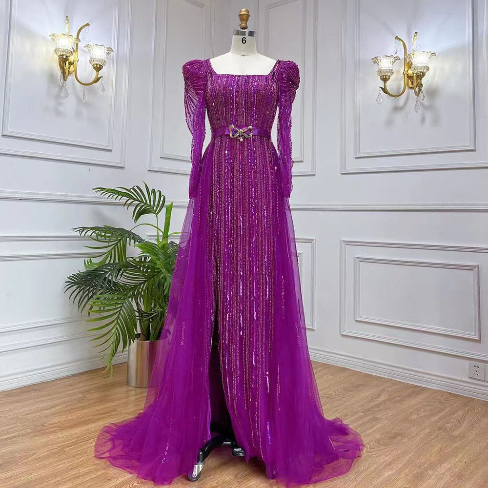Rose Red Host Performance Evening Dress - Purple / XS
