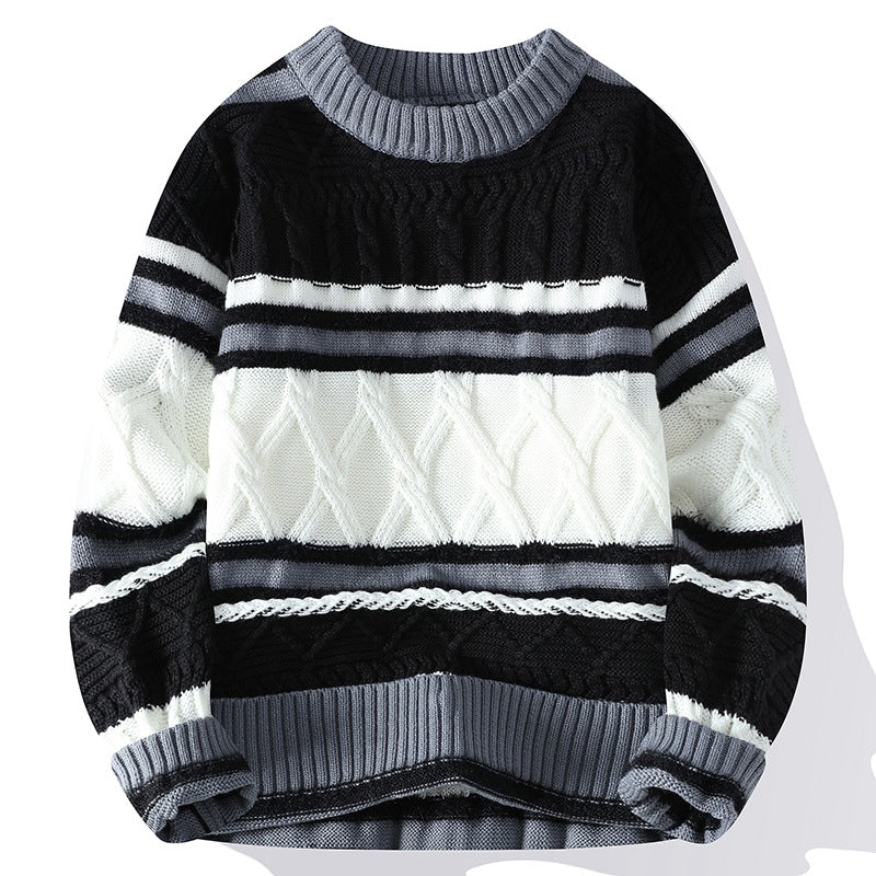 Round Neck Men’s Casual Sweater