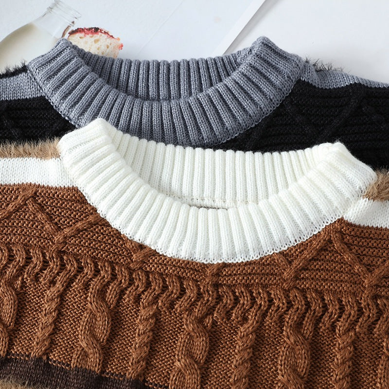 Round Neck Men’s Casual Sweater