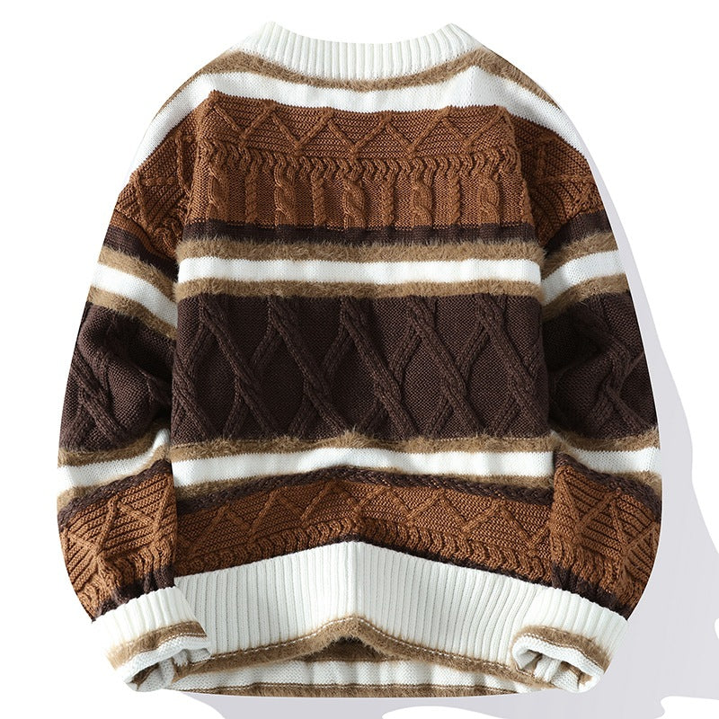 Round Neck Men’s Casual Sweater
