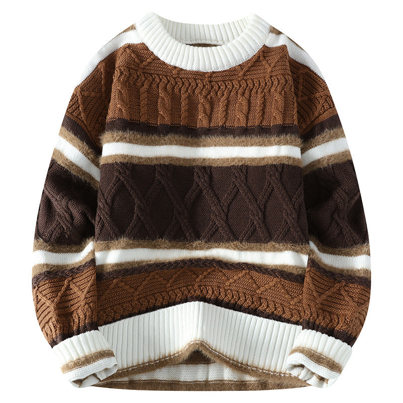 Round Neck Men’s Casual Sweater