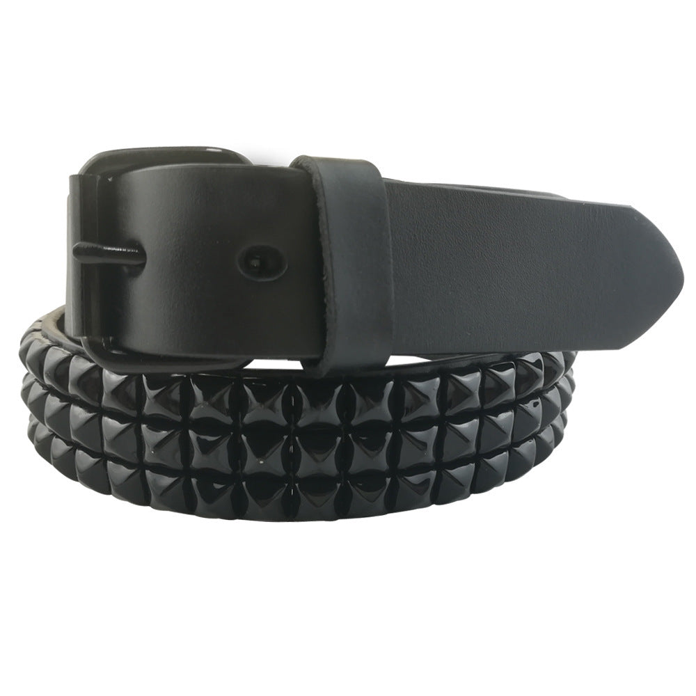 Hard Core Rock Band Performs Gothic Heavy Metal Yurt Punk Rivet Head - Silver three rows nails / 80cm