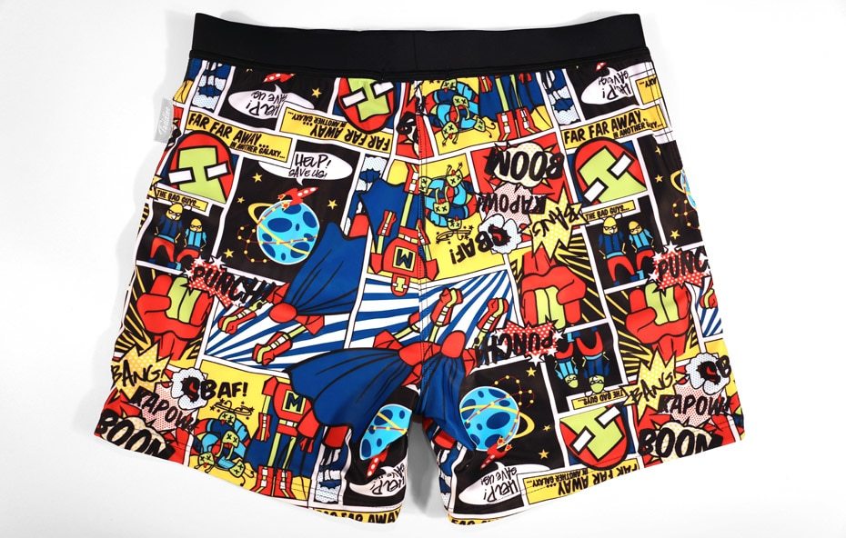 Swimwear men’s printed boxer long adult loose men’s swimming hot spring beach plus fertilizer to increase large size