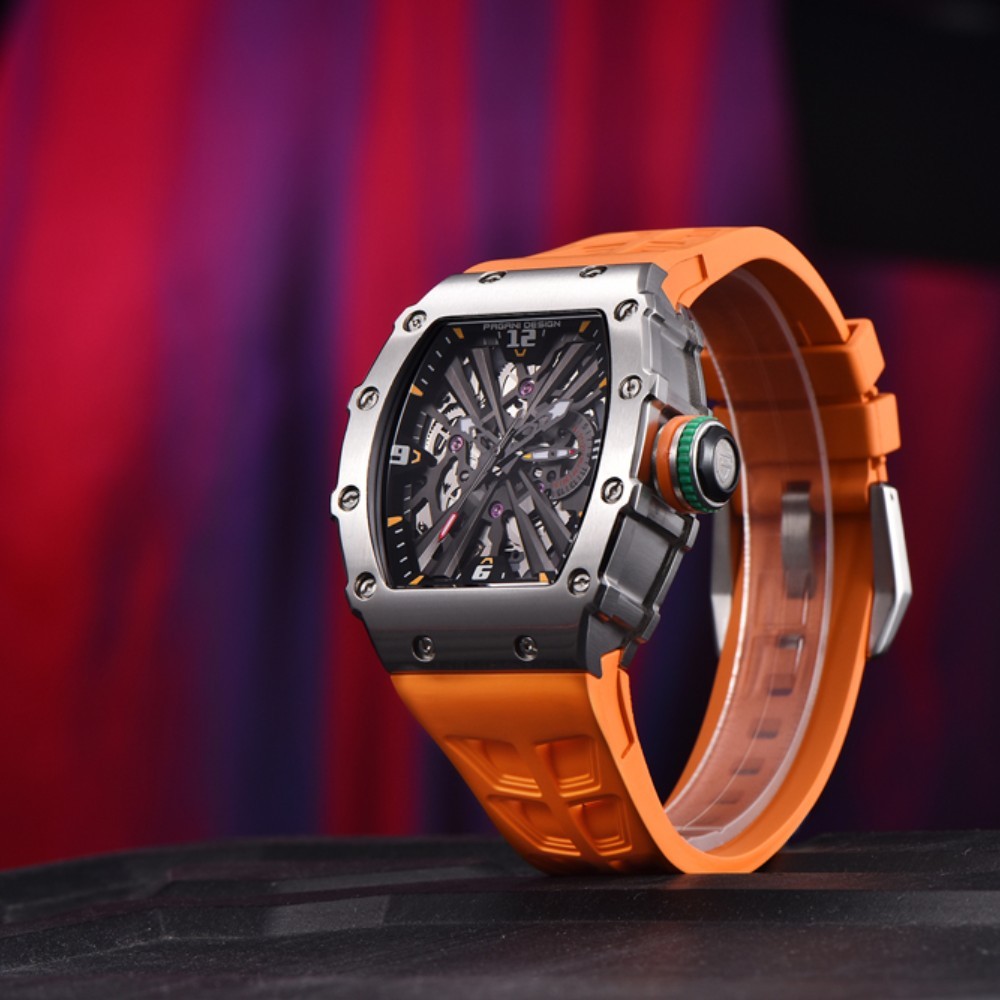 Sapphire Hollow Movement Watch Luxury Clothing