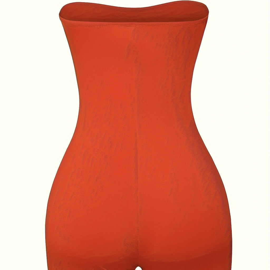 Ladies’ Solid Color Off Shoulder Tight Fitting European And American Style Sexy And Hot Showing Off Figure Fashionable