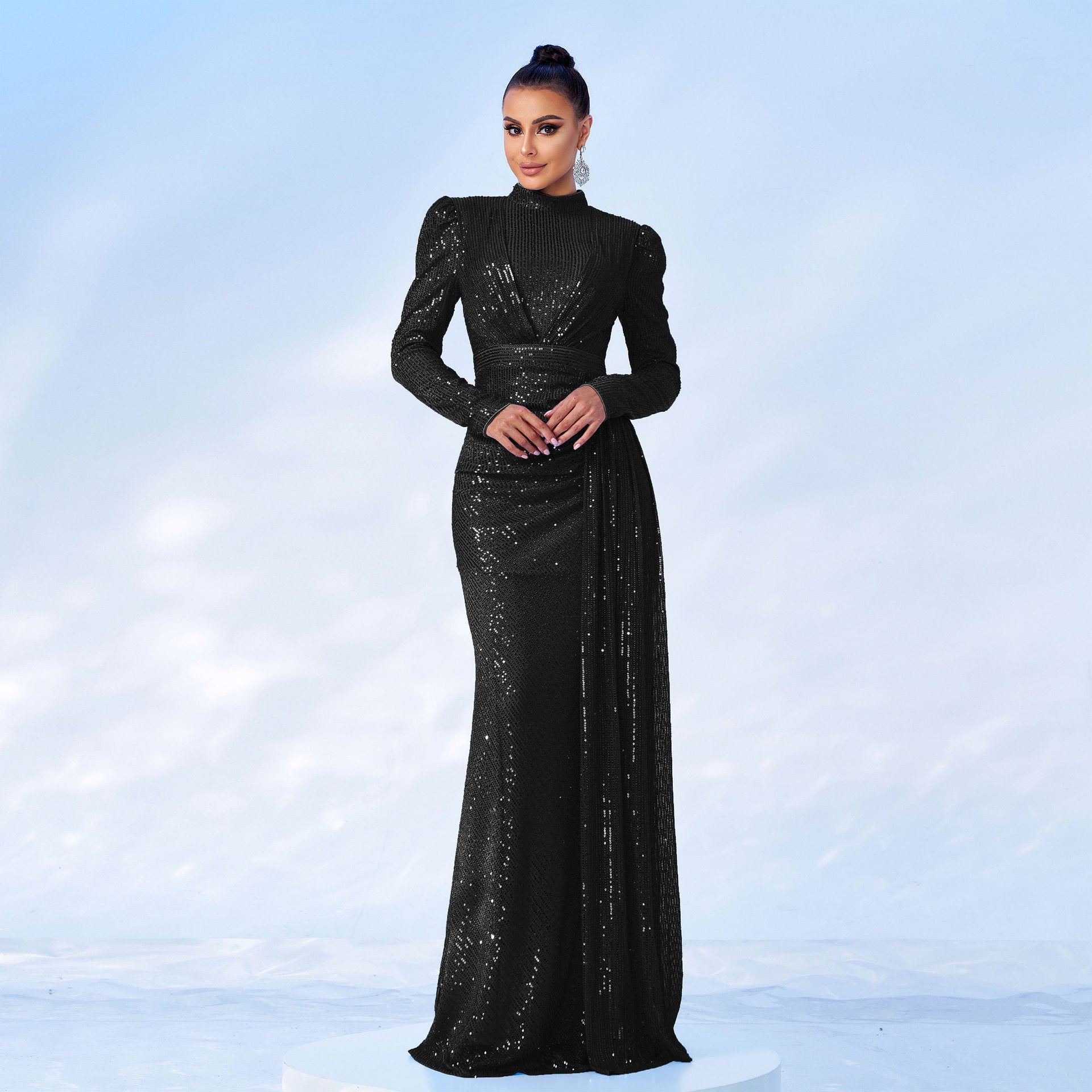 Sequin Skirt Sensation Luxury Clothing For Women - Black / S