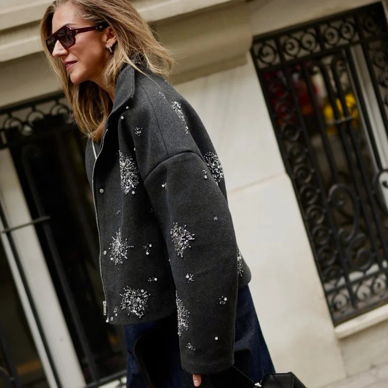 Autumn And Winter Women’s Jacket Personality Street Loose