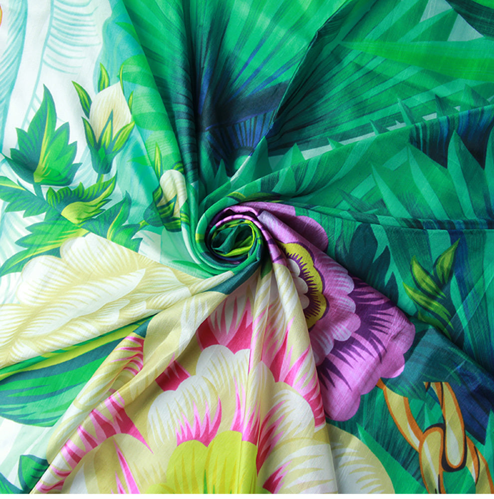 Shawl Scarf Dual Use Temperament Beach Sunscreen - Green