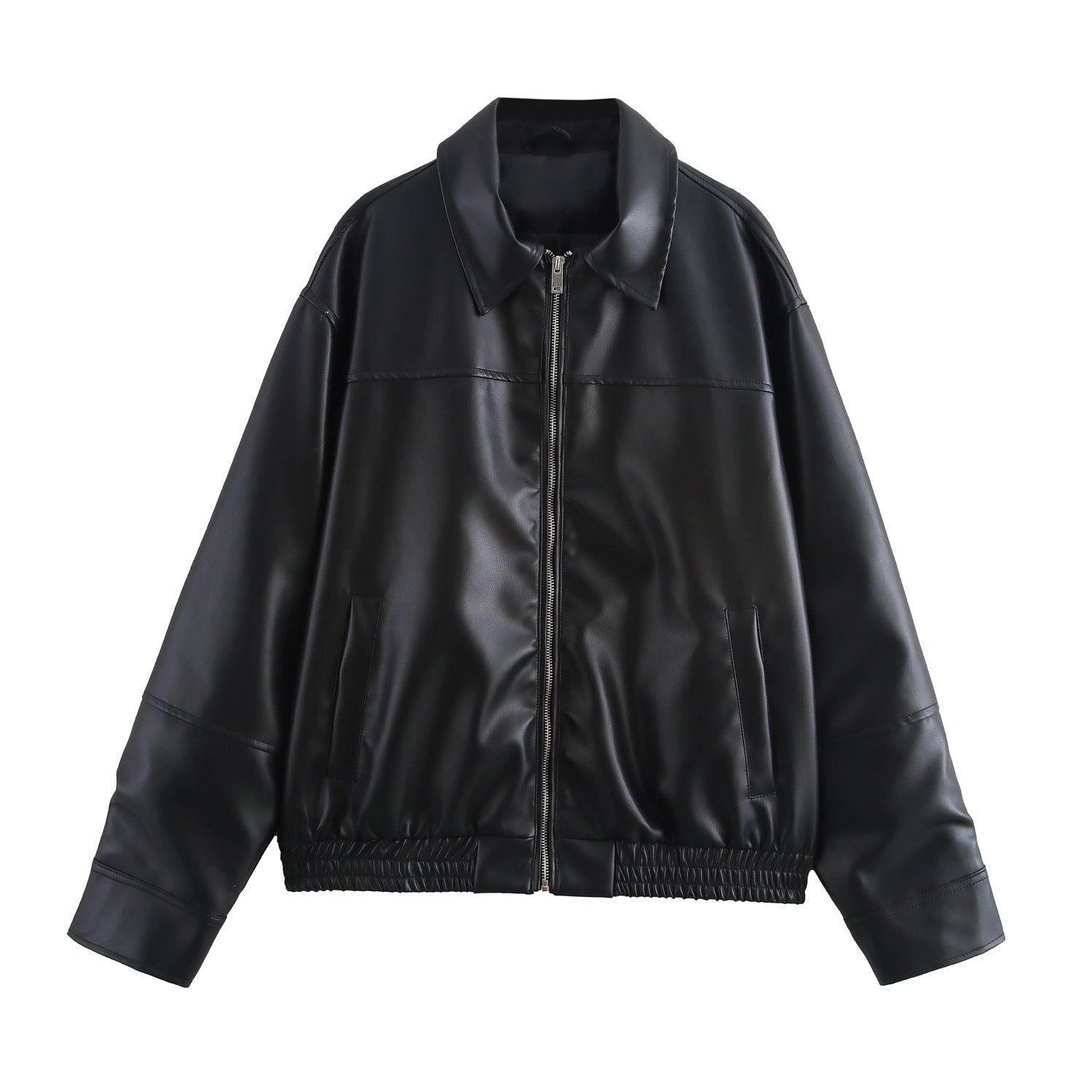 Women’s Transparent Organza Bomber Jacket Coat - Black / XS