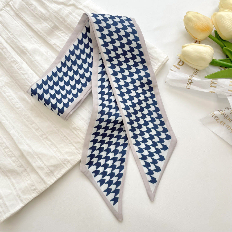 Silk Scarf Women’s Long Ribbon Fresh Decoration Hair Rope