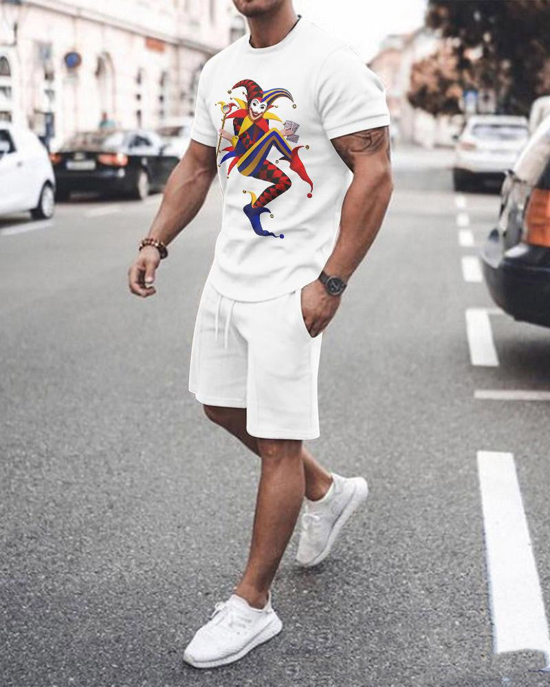 Fashion Simple Men’s Loose 3D Short Sleeve Suit