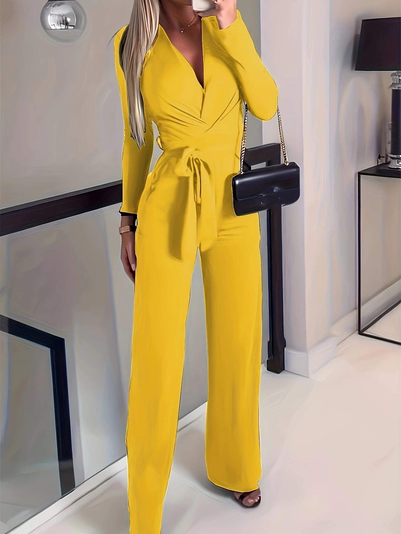 Yellow Women’s Jumpsuit - 5