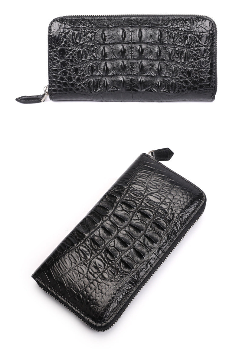 Skin Bone Leather Wallet Men’s Long Hand