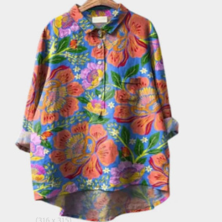Women’s New Amazon AliExpress Loose Printed Round Neck Casual Plus Size Women’s Clothing - ZCS28 / S